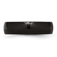 Chisel Stainless Steel Polished Black IP-plated 6mm Band view 3