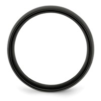 Chisel Stainless Steel Polished Black IP-plated 8mm Band view 2