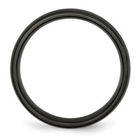 Chisel Stainless Steel Brushed Black IP-plated 6mm Band view 2