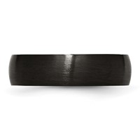 Chisel Stainless Steel Brushed Black IP-plated 6mm Band view 3