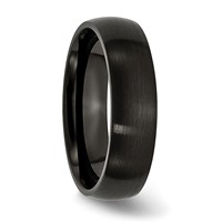 Chisel Stainless Steel Brushed Black IP-plated 6mm Band view 4
