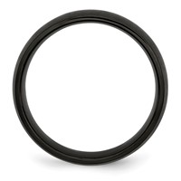 Chisel Stainless Steel Brushed Black IP-plated 7mm Band view 2