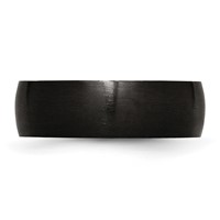 Chisel Stainless Steel Brushed Black IP-plated 7mm Band view 3