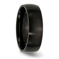 Chisel Stainless Steel Brushed Black IP-plated 7mm Band view 4