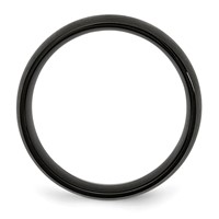 Chisel Stainless Steel Brushed Black IP-plated 8mm Band view 2