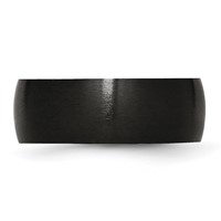 Chisel Stainless Steel Brushed Black IP-plated 8mm Band view 3