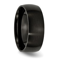 Chisel Stainless Steel Brushed Black IP-plated 8mm Band view 4