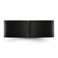 Chisel Stainless Steel Brushed Black IP-plated 8mm Flat Band view 3