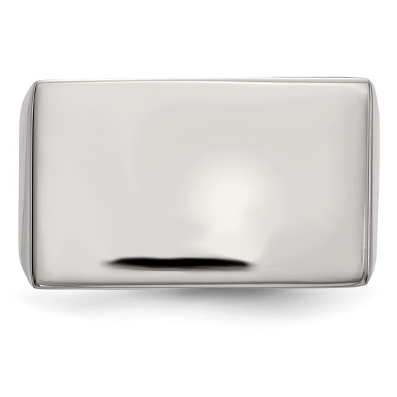 Stainless Steel Polished Signet Ring
