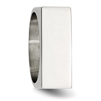 Stainless Steel Polished Signet Ring view 5