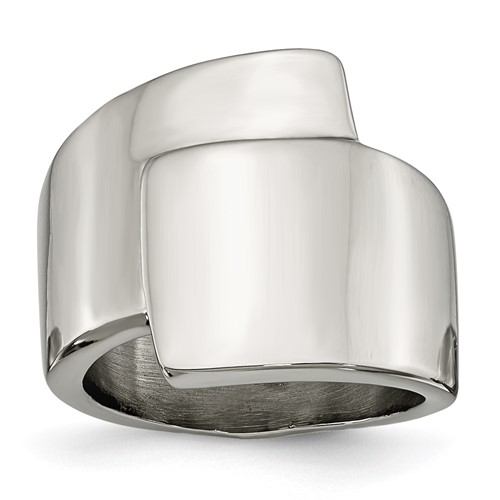 Stainless Steel Polished Fancy Ring