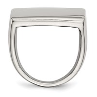 Stainless Steel Polished Square Ring view 2