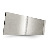 Chisel Stainless Steel Brushed Black IP-plated with CZ Signet Ring view 3