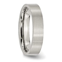 Chisel Stainless Steel Brushed 5mm Flat Band view 4