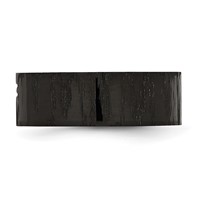Chisel Stainless Steel Polished and Matte Black IP-plated 0.05 Carat Diamond Cross Band view 3