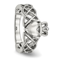 Chisel Stainless Steel Polished Claddagh Ring view 5