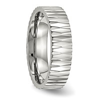 Stainless Steel Polished and Textured 6mm Band view 4