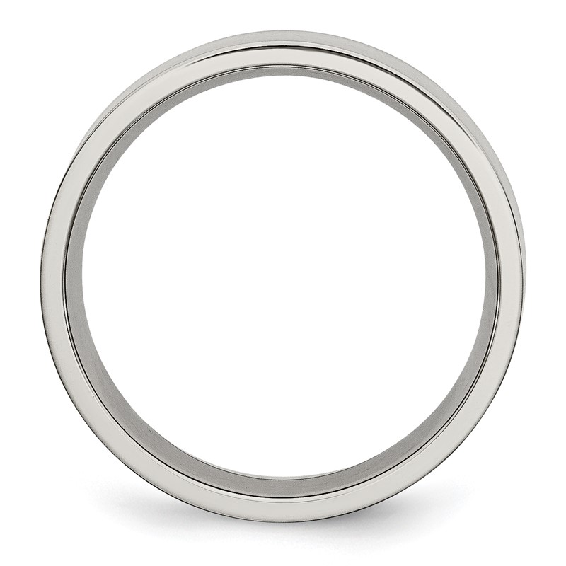 Chisel Stainless Steel Brushed 6mm Flat Band