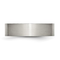 Chisel Stainless Steel Brushed 6mm Flat Band view 3