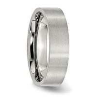 Chisel Stainless Steel Brushed 6mm Flat Band view 4