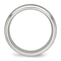 Chisel Stainless Steel Polished Laser Cut 6mm Band view 2