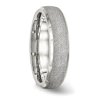 Chisel Stainless Steel Polished Laser Cut 6mm Band view 4