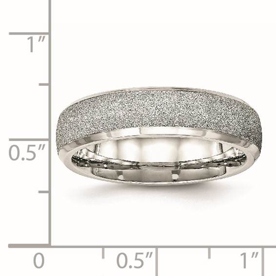 Chisel Stainless Steel Polished Laser Cut 6mm Band