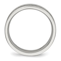 Stainless Steel Polished 6mm Grooved Band view 2