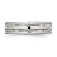 Stainless Steel Polished 6mm Grooved Band view 3