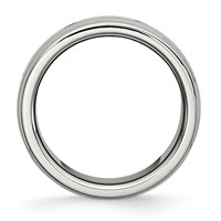 Stainless Steel Polished 8mm Grooved Band view 2