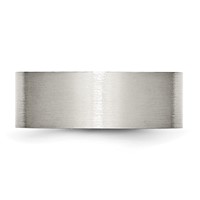 Chisel Stainless Steel Brushed 8mm Flat Band view 3