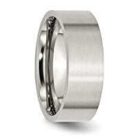 Chisel Stainless Steel Brushed 8mm Flat Band view 4