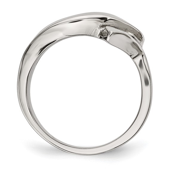Chisel Stainless Steel Polished Ring