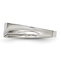 Stainless Steel Polished Band with CZ 6.75mm view 3