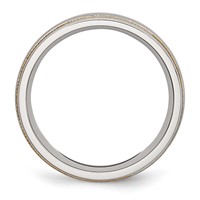 Stainless Steel Brushed and Polished Yellow IP-plated Band view 2