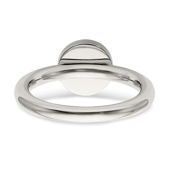Chisel Stainless Steel Polished Circle Ring