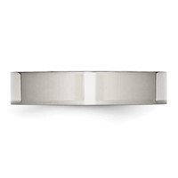 Chisel Stainless Steel Polished 5mm Flat Band view 3