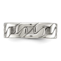 Chisel Stainless Steel Polished Chain Style 7mm Band view 3