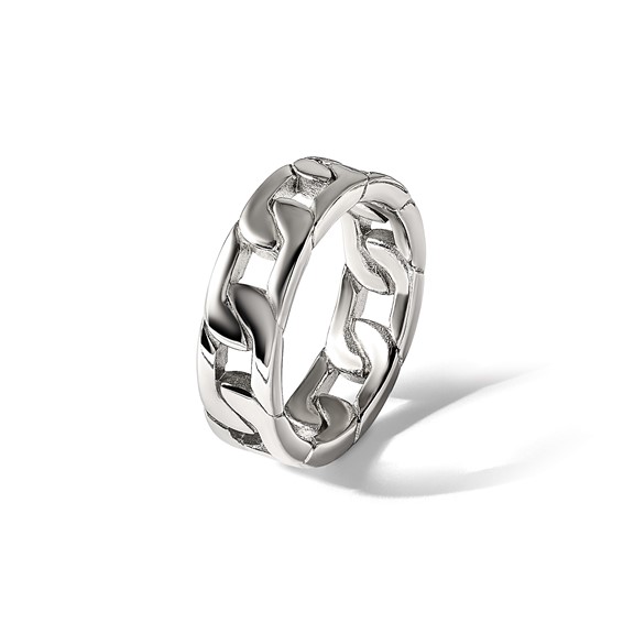 Chisel Stainless Steel Polished Chain Style 7mm Band