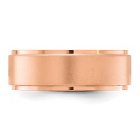 Chisel Stainless Steel Polished Rose IP-plated Brushed Center 8mm Band view 3