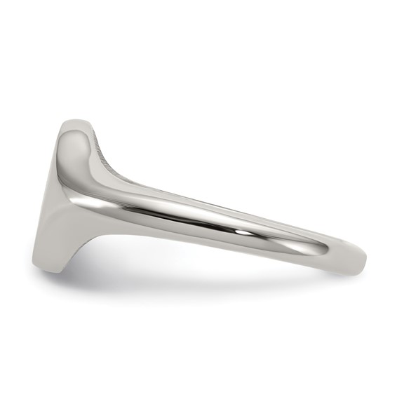 Chisel Stainless Steel Polished Round Disk Ring