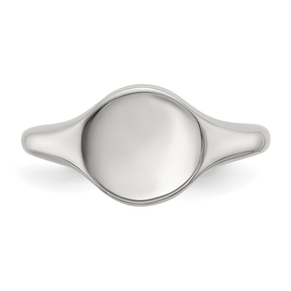 Chisel Stainless Steel Polished Round Disk Ring