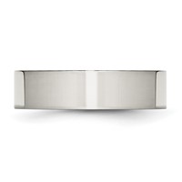 Chisel Stainless Steel Polished 6mm Flat Band view 3