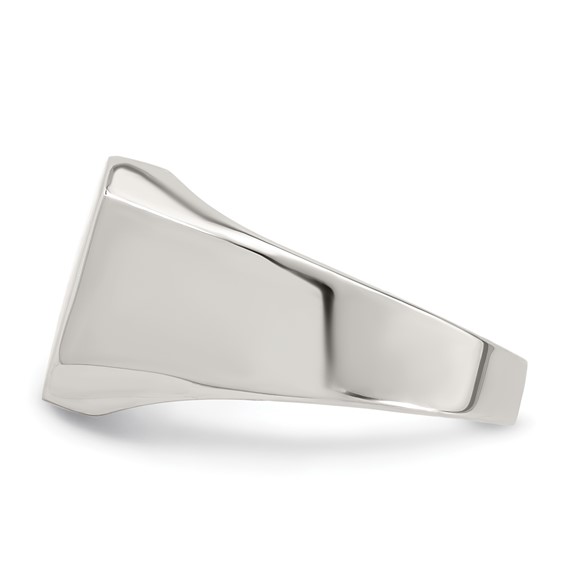 Stainless Steel Polished Signet Ring