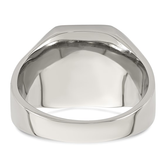Stainless Steel Polished Signet Ring