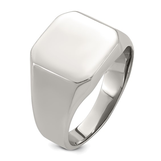 Stainless Steel Polished Signet Ring