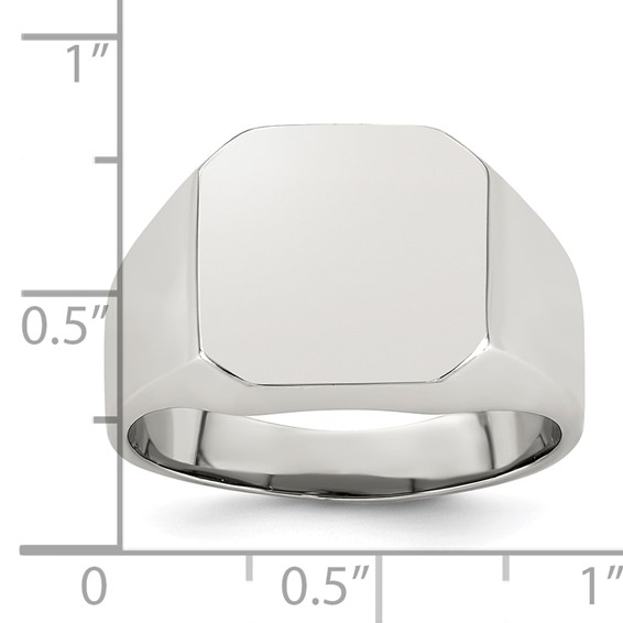 Stainless Steel Polished Signet Ring