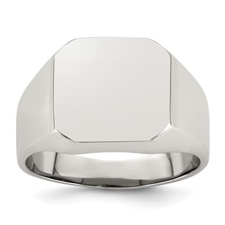 Stainless Steel Polished Signet Ring