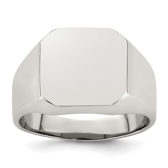 Stainless Steel Polished Signet Ring