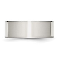 Chisel Stainless Steel Polished 8mm Flat Band view 3
